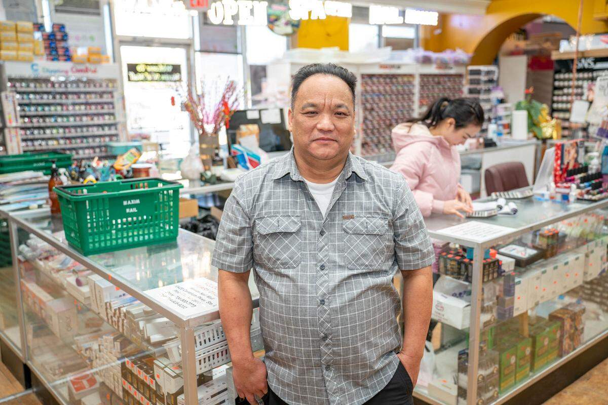 Maxim Nail Mall Supply owner Lam Pham is moving his wholesale shop to Pineville when his Asian Corner Mall lease runs out at the end of the year.