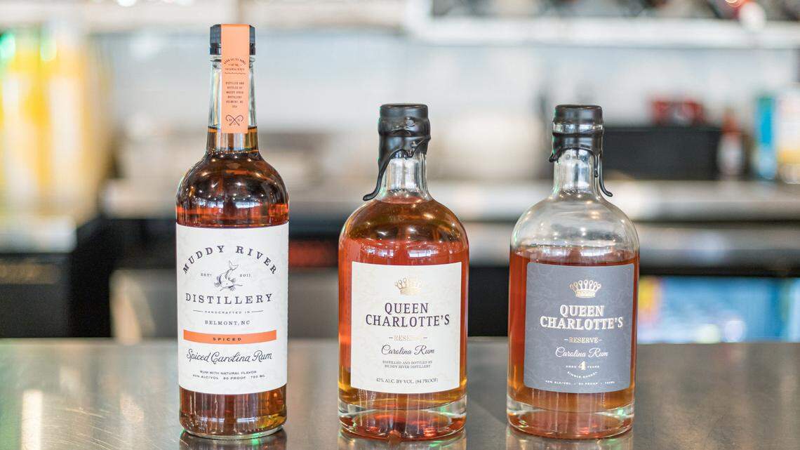 Muddy River Distillery’s Spiced Carolina Rum, Queen Charlotte’s Reserve Carolina Rum and Queen Charlotte’s Reserve 4 Year Carolina Rum. Order a Puddle Jumper Flight at Calle Sol and you’ll get to try all of these rums, created by the family owned and operated distillery in Belmont.