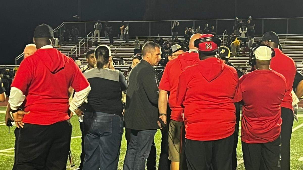 Monroe and Forest Hills High Schools discuss what to do after a series of fights broke out during its Sept. 29 football game at Monroe. Union County Public Schools has since issued new safety guidelines for events.