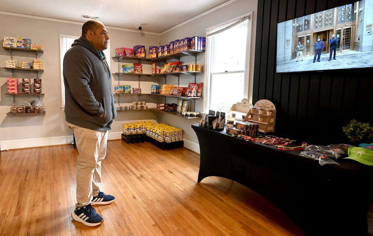 David Villanueva, co-owner of The Latin Corner in Pineville, and his wife opened their store three years ago to give their community a piece of home. 