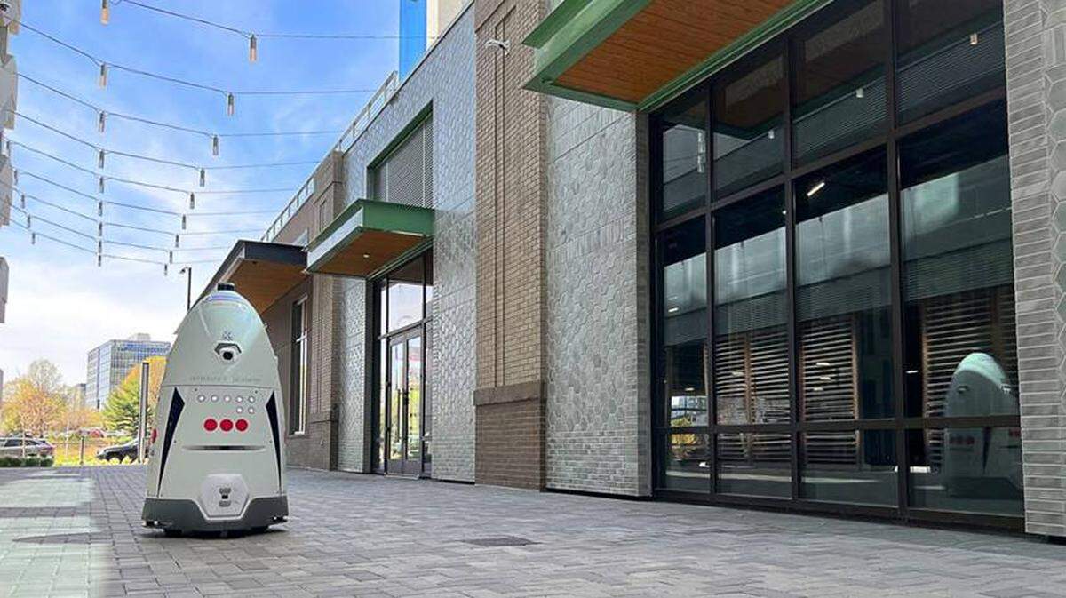 Knightscope’s K5 Autonomous Security Robot. 