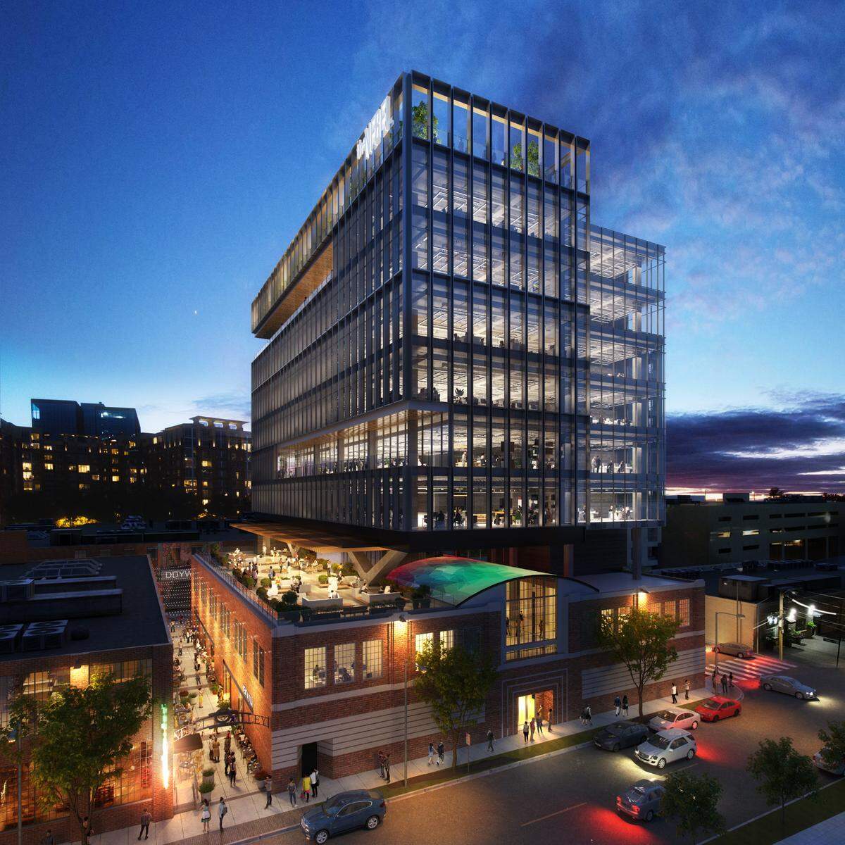 The Nebel Knitting Mill Annex is a designated historic landmark in Charlotte’s booming South End. A developer is proposing to build an office on top of the building.