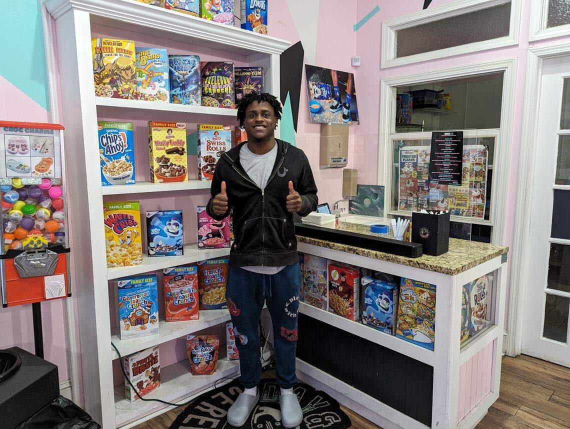 Tedrick Spicer, manager of Day & Night Cereal Bar in Brevard Court in uptown Charlotte, said even though he feels safe, he’s more alert following incidents like the New Year’s Eve’s shooting.