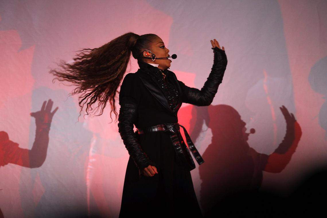 Janet Jackson performs during her State of the World Tour stop at Rupp Arena in Lexington, Ky., Monday, December 4, 2017. Jackson will headline at Raleigh's Coastal Credit Union Music Park on Wednesday, Aug. 1.