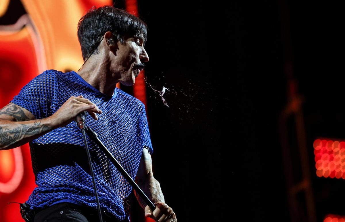 The Red Hot Chili Peppers perform at the Bank of America Stadium in Charlotte, N.C., on Thursday, September 1, 2022.