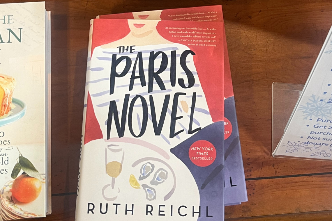 A copy of “The Paris Novel” by Ruth Reichl.