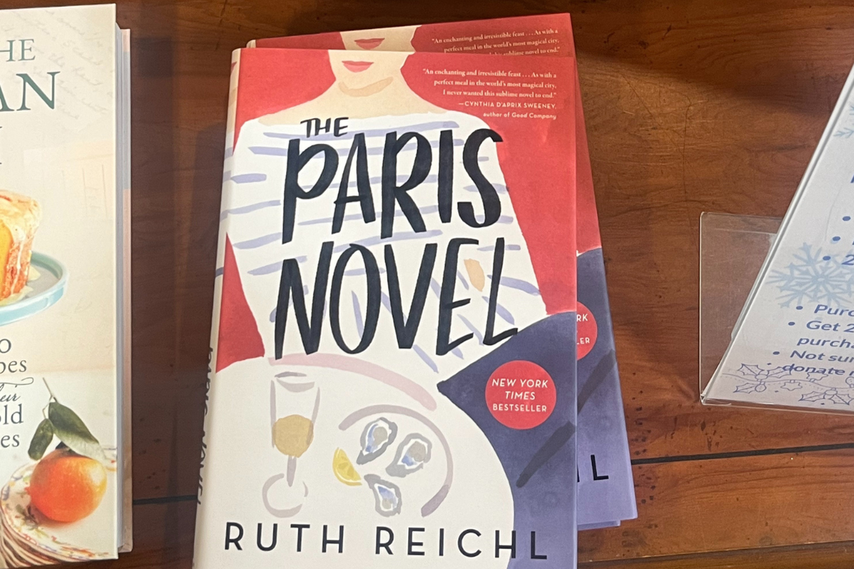 A copy of “The Paris Novel” by Ruth Reichl.