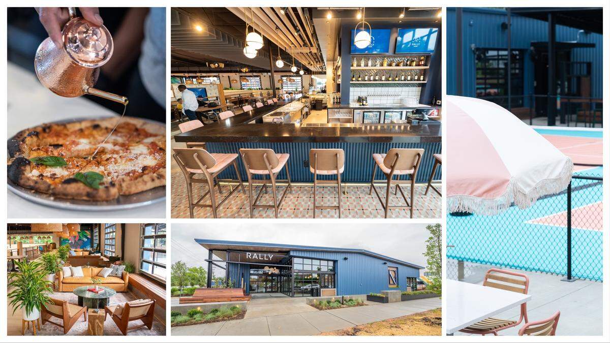 Charlotte is the flagship location for Rally, the huge new complex that combines pickleball with food, cocktails and coffee.
