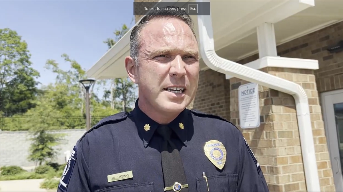 Maj. Jonathan Thomas appears in a CMPD video where he says an 8-year-old girl was accidentally shot in the stomach in southwest Charlotte on Thursday afternoon.