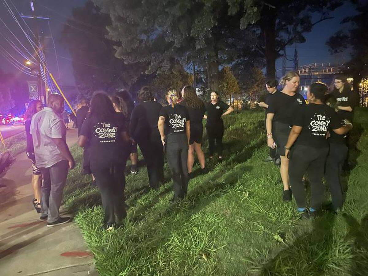 Staff and guests of The Comedy Zone in Charlotte, NC, were evacuated after reports of a man waving a gun inside the club near uptown on Saturday, July 16, Charlotte-Mecklenburg Police said.