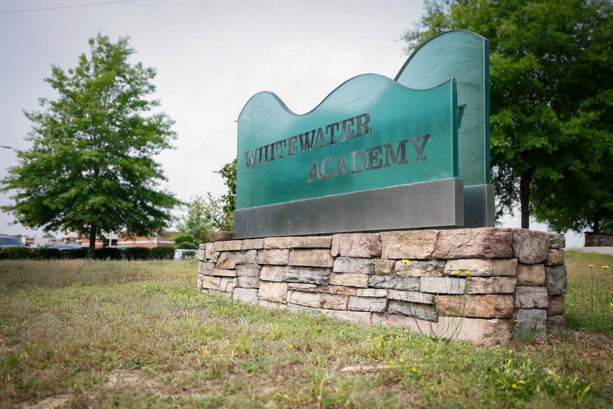 Whitewater Academy at 11600 White Rapid Road in Charlotte, N.C., Friday, May 6, 2022. A water line to the school was reported broken on Friday.