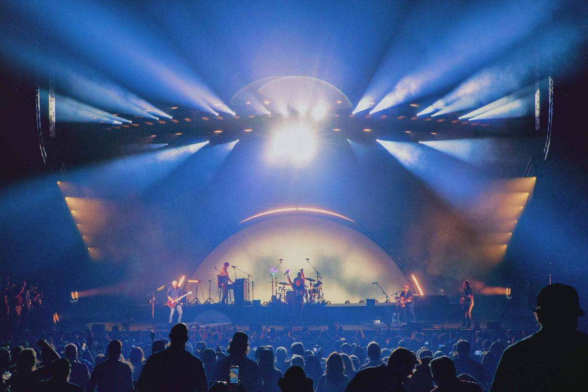 Matchbox Twenty performs at PNC Music Pavilion on Tuesday night.