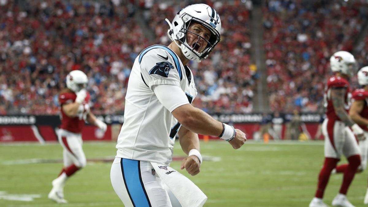 With 4 TDs, Kyle Allen directs Panthers to first win — and should start next week