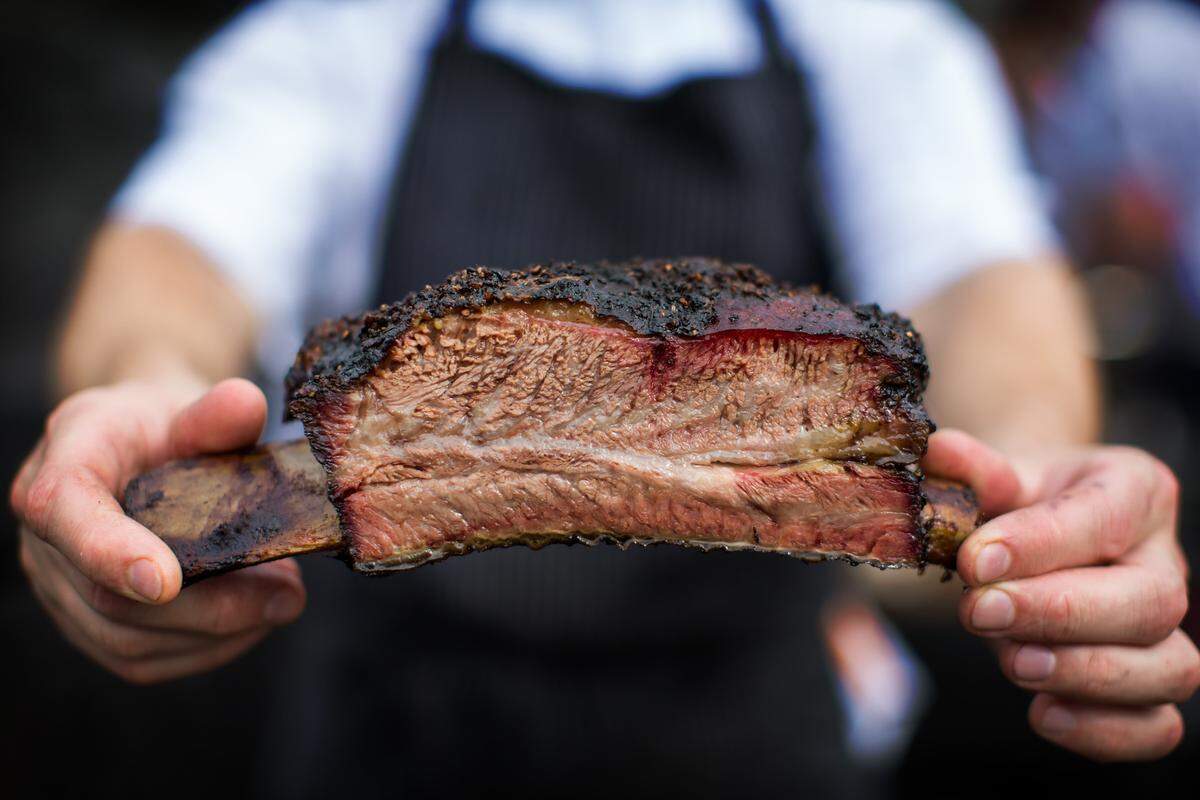 Jim Noble’s Freedom Drive barbecue restaurant, Noble Smoke, is expected to open in March or April.