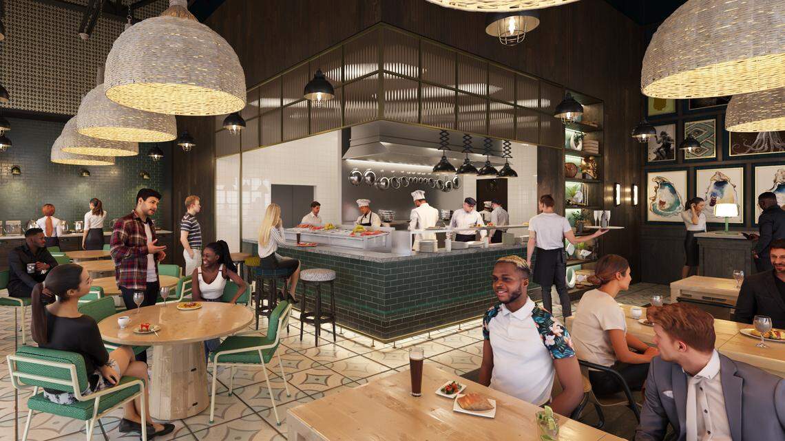 Passage Seafood will be a modern fish camp at Camp North End, with a focus on seasonal Atlantic seafood, oysters, raw fish, rotating menu of whole fish, composed vegetables and whole fish charcuterie.