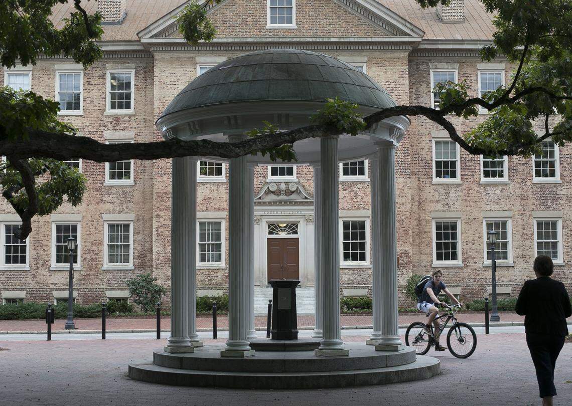 The Old Well on the University of North Carolina campus in Chapel Hill.