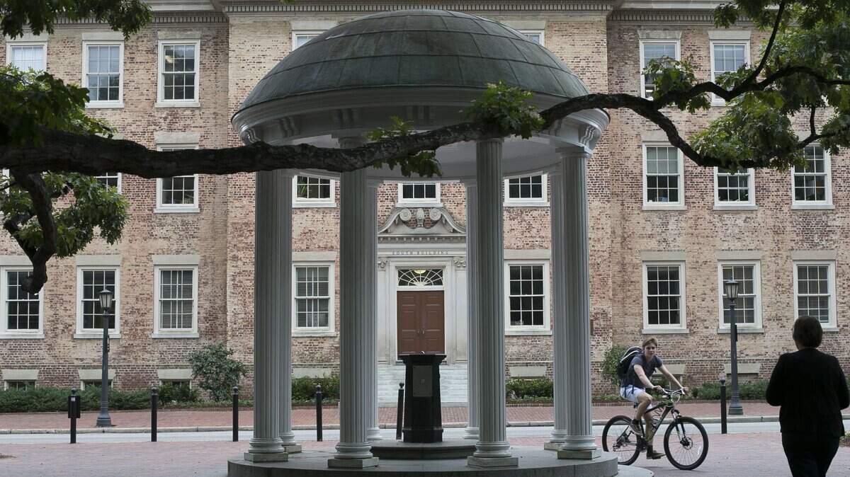 The Old Well on the University of North Carolina campus in Chapel Hill.