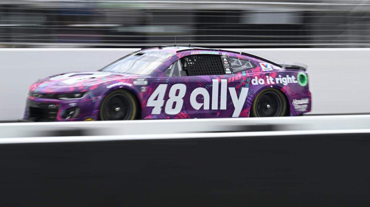 Jun 1, 2024; Madison, Illinois, USA; NASCAR Cup Series driver Alex Bowman (48) drives during practice at World Wide Technology Raceway.