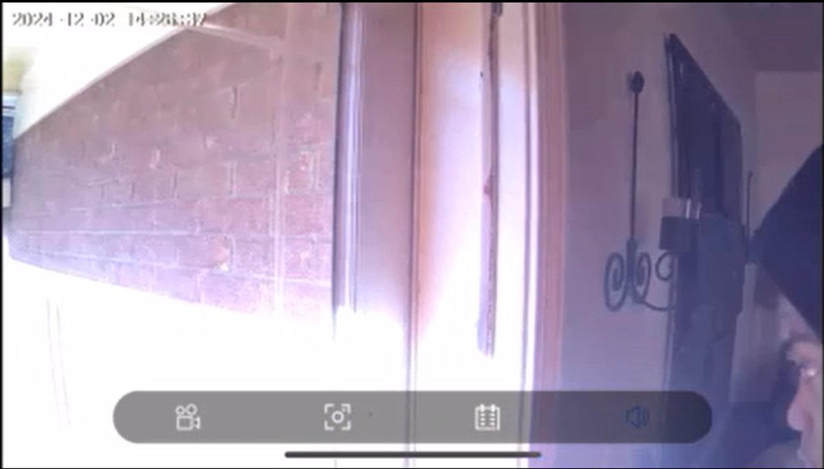 A view of the face of the man who broke into a west Charlotte woman’s home on Dec. 2.