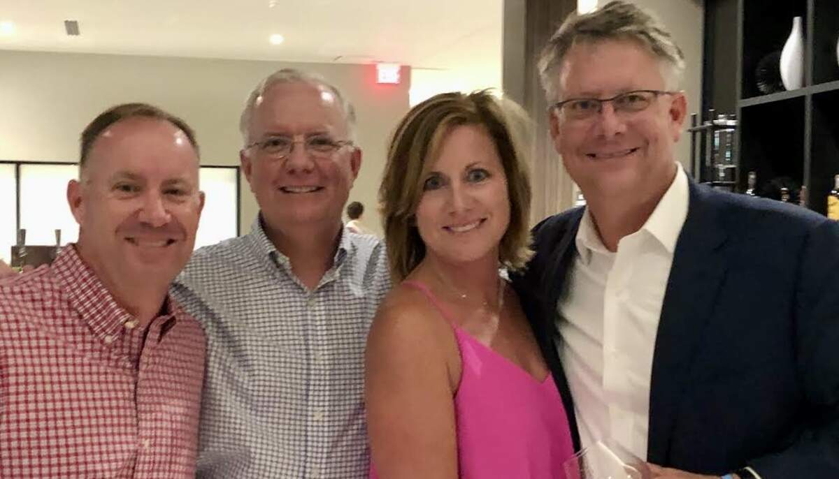 The four Reiney siblings pose for a photo. From left to right: Joe, Chuck, Rachel and Mike. After Chuck died by suicide in 2023, the remaining three siblings have been instrumental in organizing a charity tennis tournament called “Ace the Stigma” that aims to spur more conversation about mental health and wellness. The tournament will be played May 3-5, 2024, at Olde Providence Racquet Club in Charlotte.