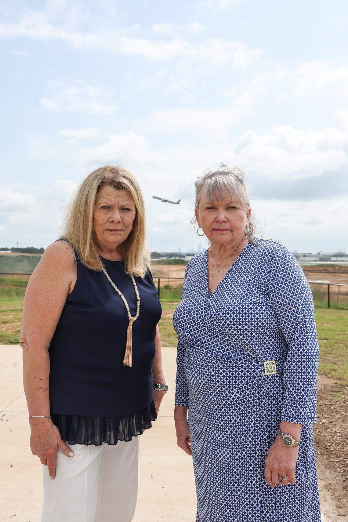 Denise Weiss, left, and Sylvia Baird both suffer from the neurological issues that prevented them from returning to work as flight attendants — and continues to impair their daily lives nearly 16 years after their fume event.