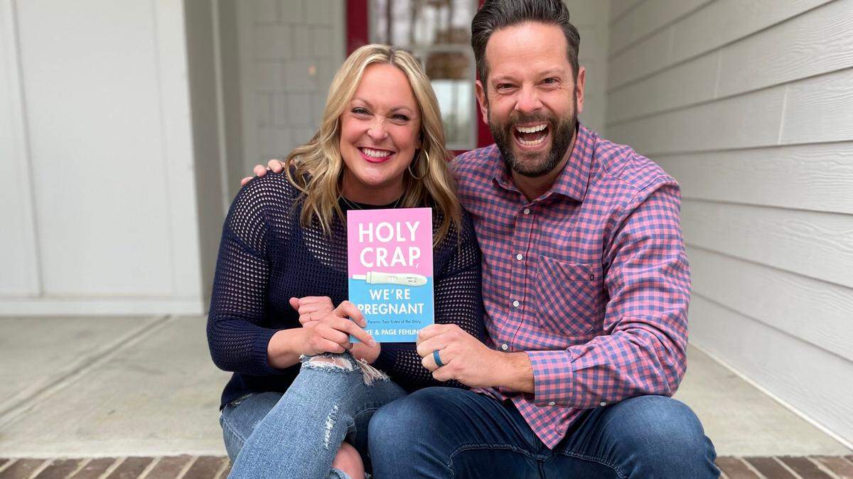 Page and Jake Fehling have published “Holy Crap, We’re Pregnant,” sharing their stories of pregnancy with their three children.