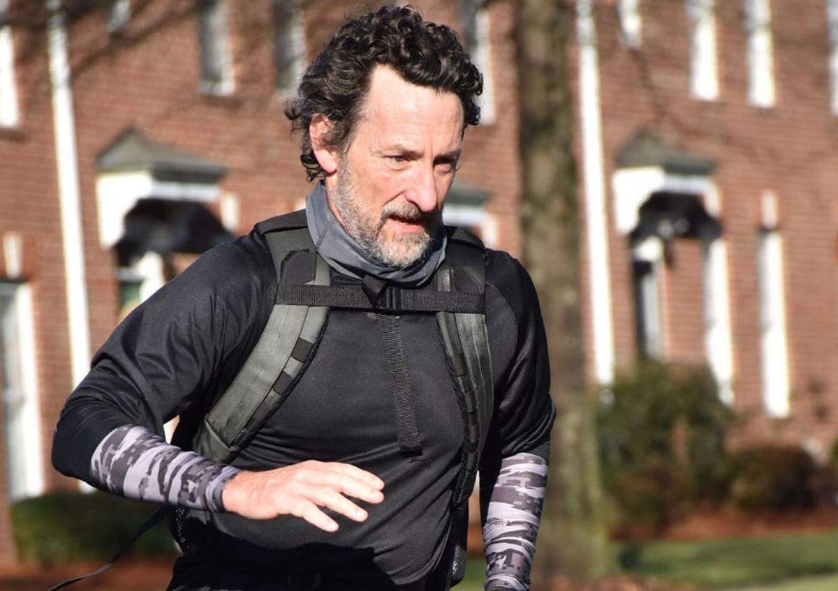 Richard Sexton, 57, has been running for four decades. “It’s peaceful for me,” he said. “I can turn my brain off.”