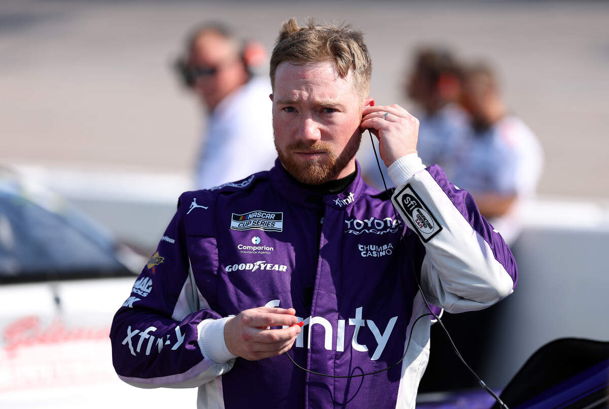 Tyler Reddick, driver of the #45 Xfinity Toyota, prepares to qualify for the NASCAR Cup Series Goodyear 400 at Darlington Raceway on March 21, 2026 in Darlington, South Carolina.