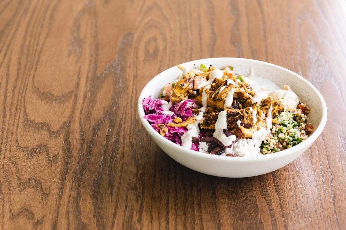 YAFO’s Build Your Own bowl starts $8.99 and goes up with your choice of protein.