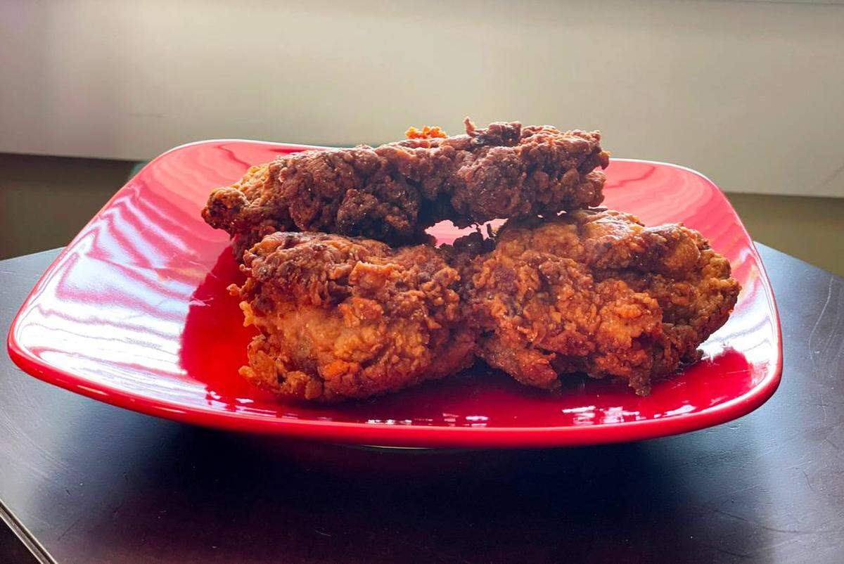 Try your hand at Chef Michael Bowling’s fried chicken.