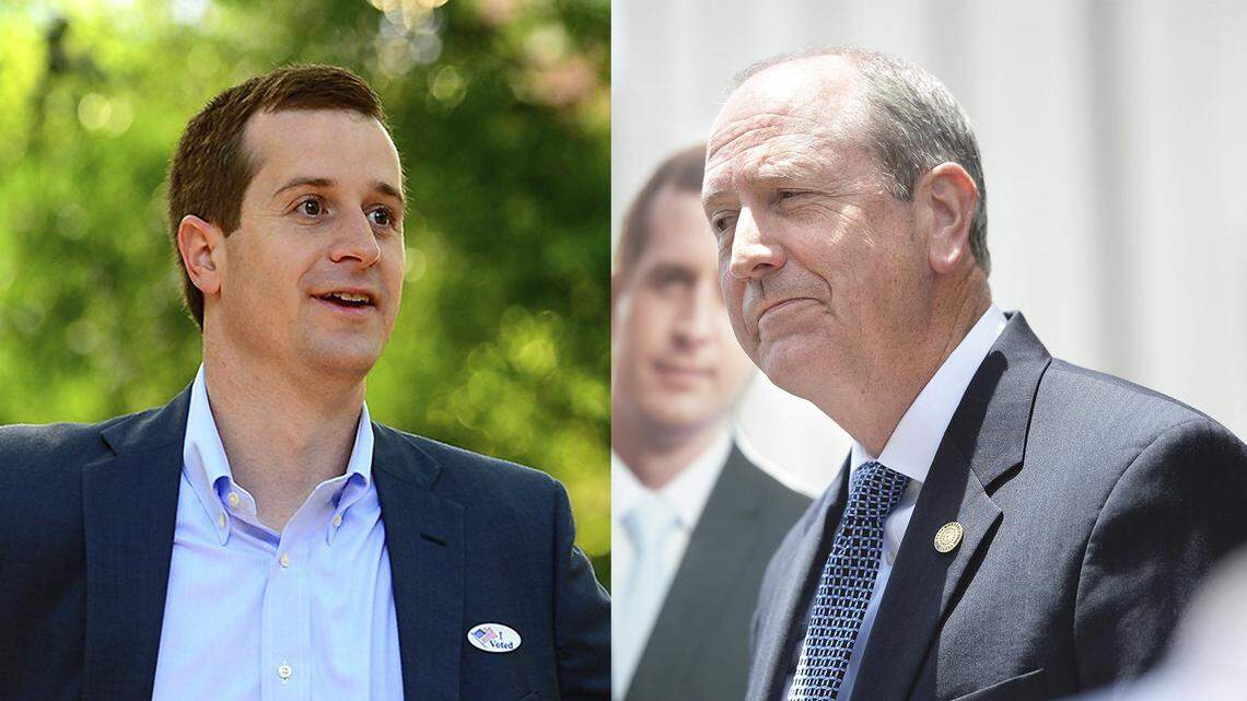 Democrat Dan McCready and Republican Dan Bishop