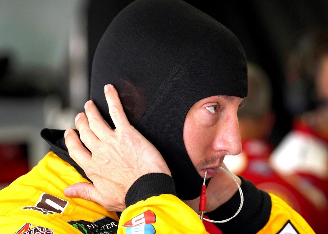 NASCAR driver Kyle Busch prepares for practice at Charlotte Motor Speedway on Thursday, May 23, 2019.
