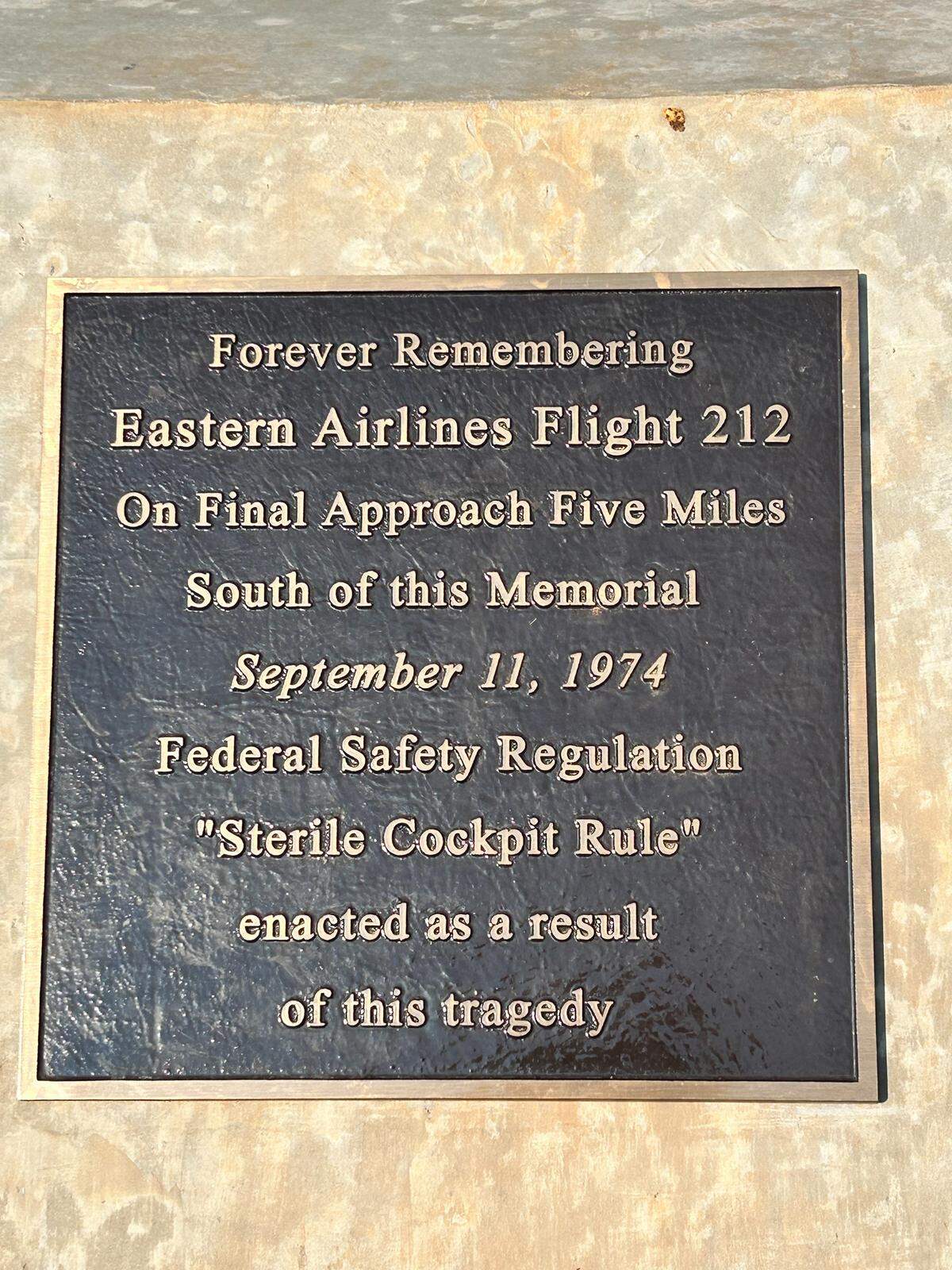 The victims of Eastern Flight 212 in 1974 are memorialized with a new marker that was dedicated Sept. 6, 2025, at Charlotte’s Airport Overlook park.