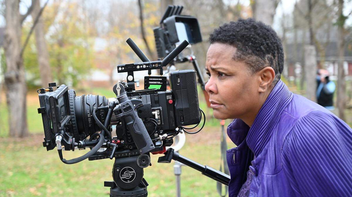 Tonya Pinkins works behind the scenes on “Red Pill,” a Charlotte Black Film Festival selection that centers on a progressive group of friends who travel to rural Virginia to canvas the weekend before the 2020 election and encounter a sinister presence.
