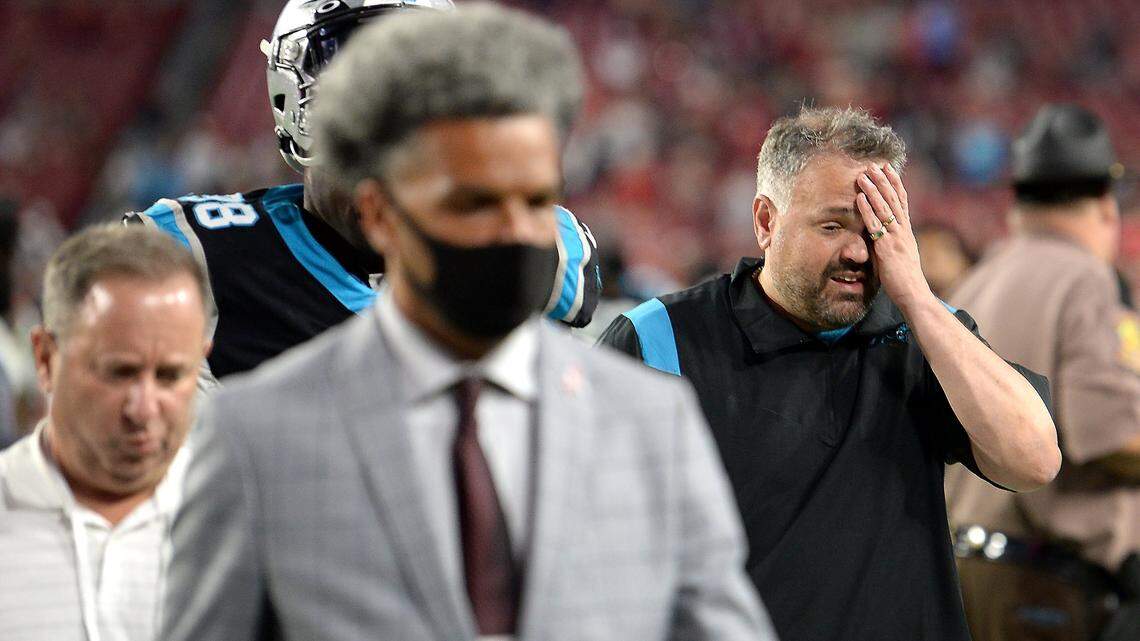 What Matt Rhule said about his job security with Panthers, not playing Cam Newton more