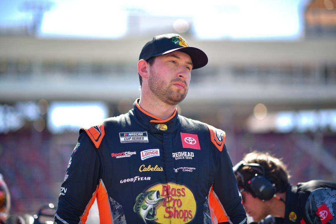Mar 8, 2025; Avondale, AZ, USA; NASCAR Cup Series driver Chase Briscoe (19) during qualifying for the Shrines Children’s 500 at Phoenix Raceway.