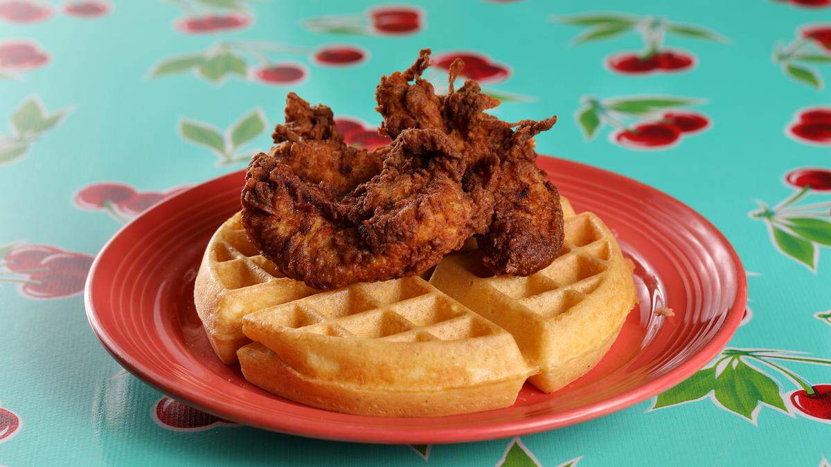 The Flying Biscuit Cafe’s chicken and waffles.