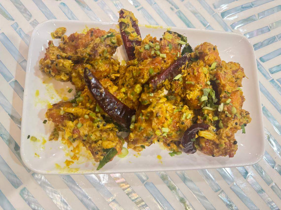 Soma Special Chicken comes from owner Shiva Reddy’s family kitchen. The recipe from his mother is creamy, spicy and accented with ginger.