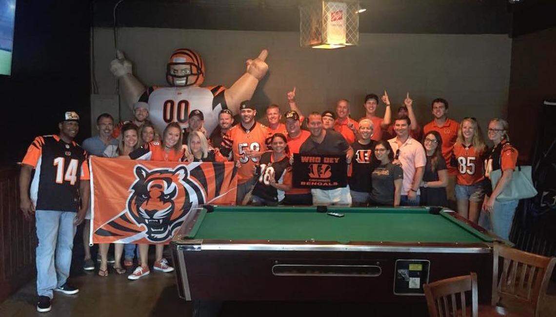 Cincinnati Bengals fans at Greystone Pub.