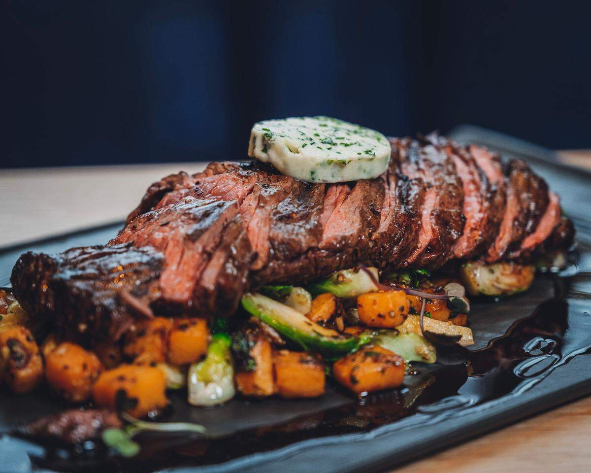Dilworth Tasting Room’s menu includes entrees such as hangar steak, pork tenderloin and veal ragu.