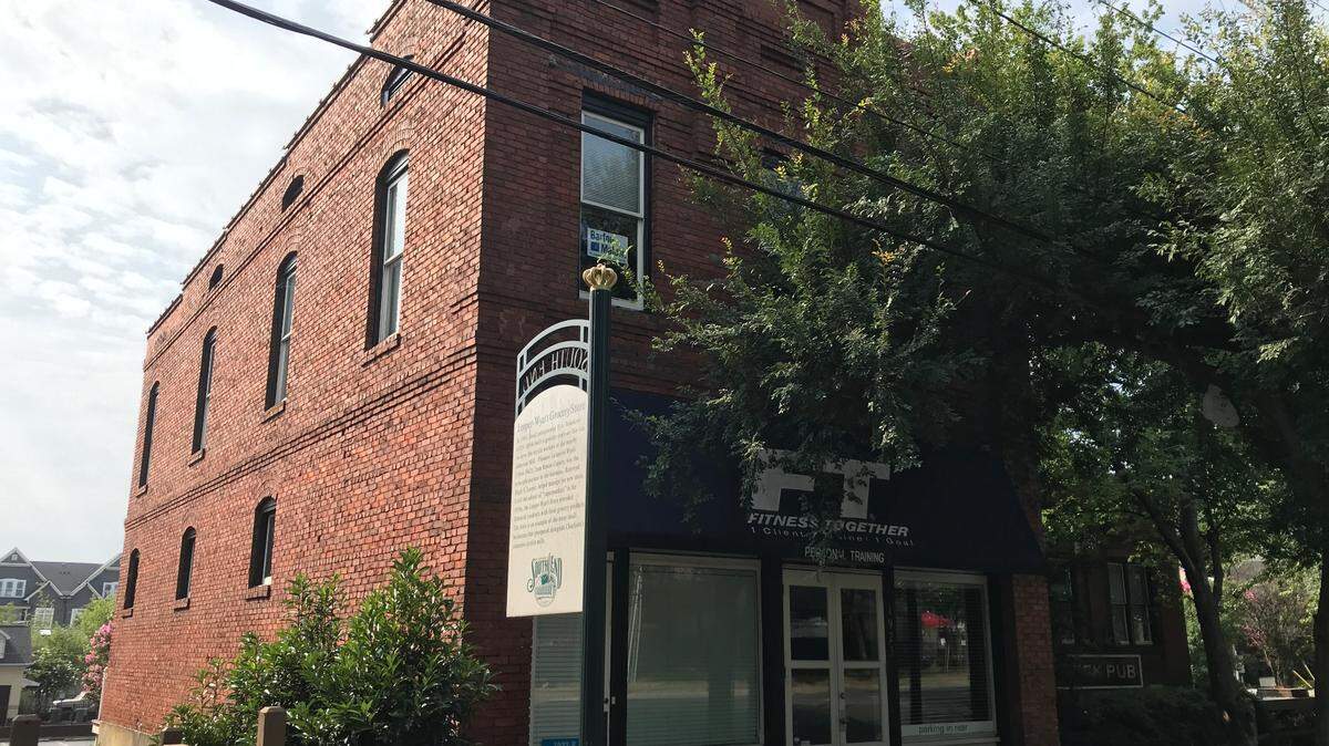 The Leeper & Wyatt Store, located at 1923 South Boulevard, was built around 1903 as a grocery store for Dilworth and the Atherton Mill village. A Nashville developer has proposed to build a high-rise apartment tower on the property, threatening the building’s future.