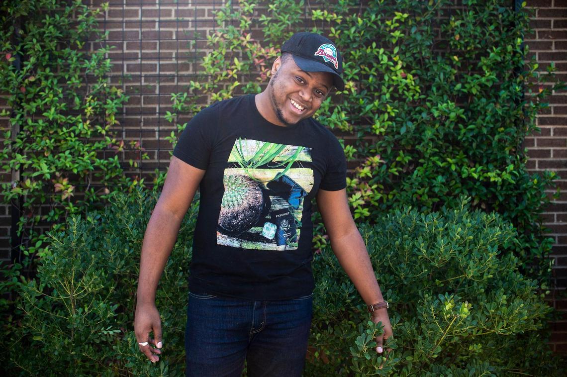 Barry Greene poses for a portrait outside Enderly Coffee on Tuckaseegee Road on Sept. 28, 2021 in Charlotte. Greene, who owns Shades of Moss Plant Shop, tried to lease space within Optimist Hall for his business. He did not get the space and later saw another plant shop move into Optimist Hall several months later. Greene does not have the space to maintain adequate inventory to allow him to take on larger projects. For now he has pivoted to styling and caring for plants in smaller local businesses.