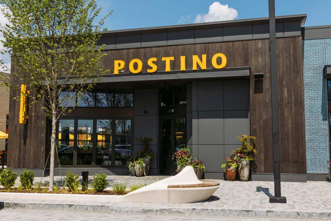 Postino WineCafe, based in Phoenix, opens July 19 in Charlotte. Each store has its own design that pays tribute to its local community. The Bowl at Ballantyne features ar 300-square-foot green-inspired mural to pay homage to the golf course history at the site.