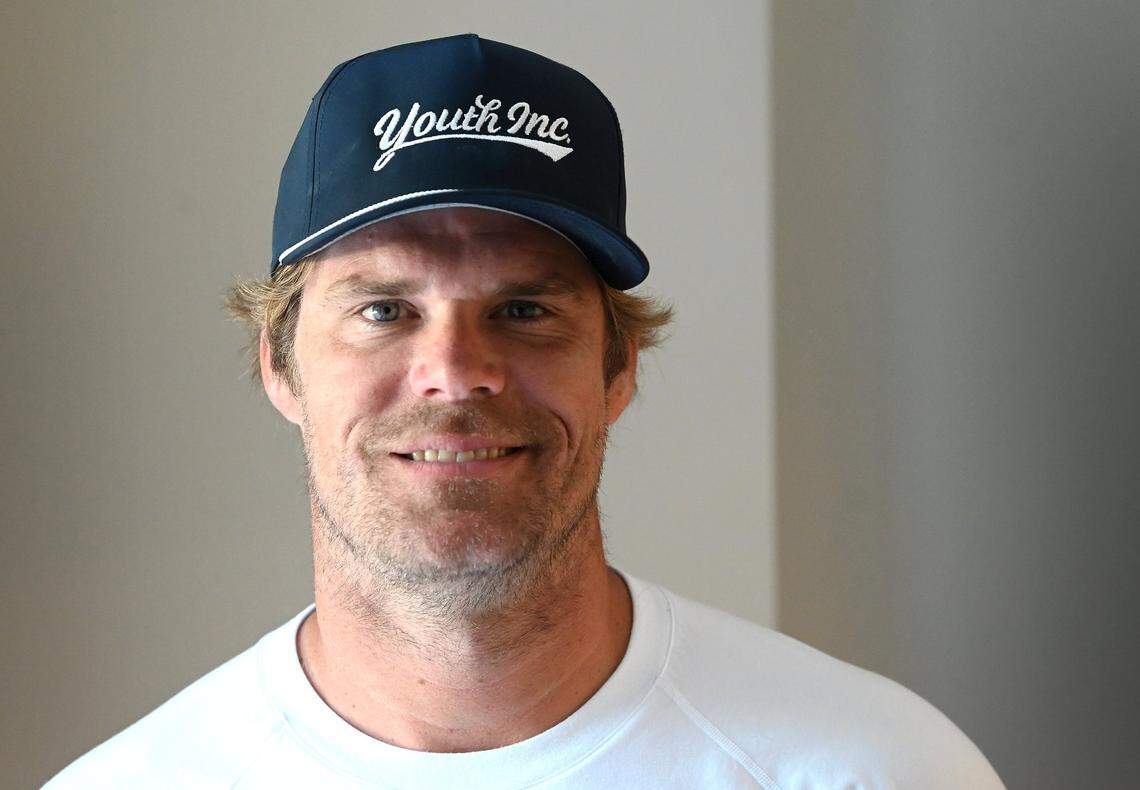 Former Carolina Panthers tight end Greg Olsen on May 21, 2025.