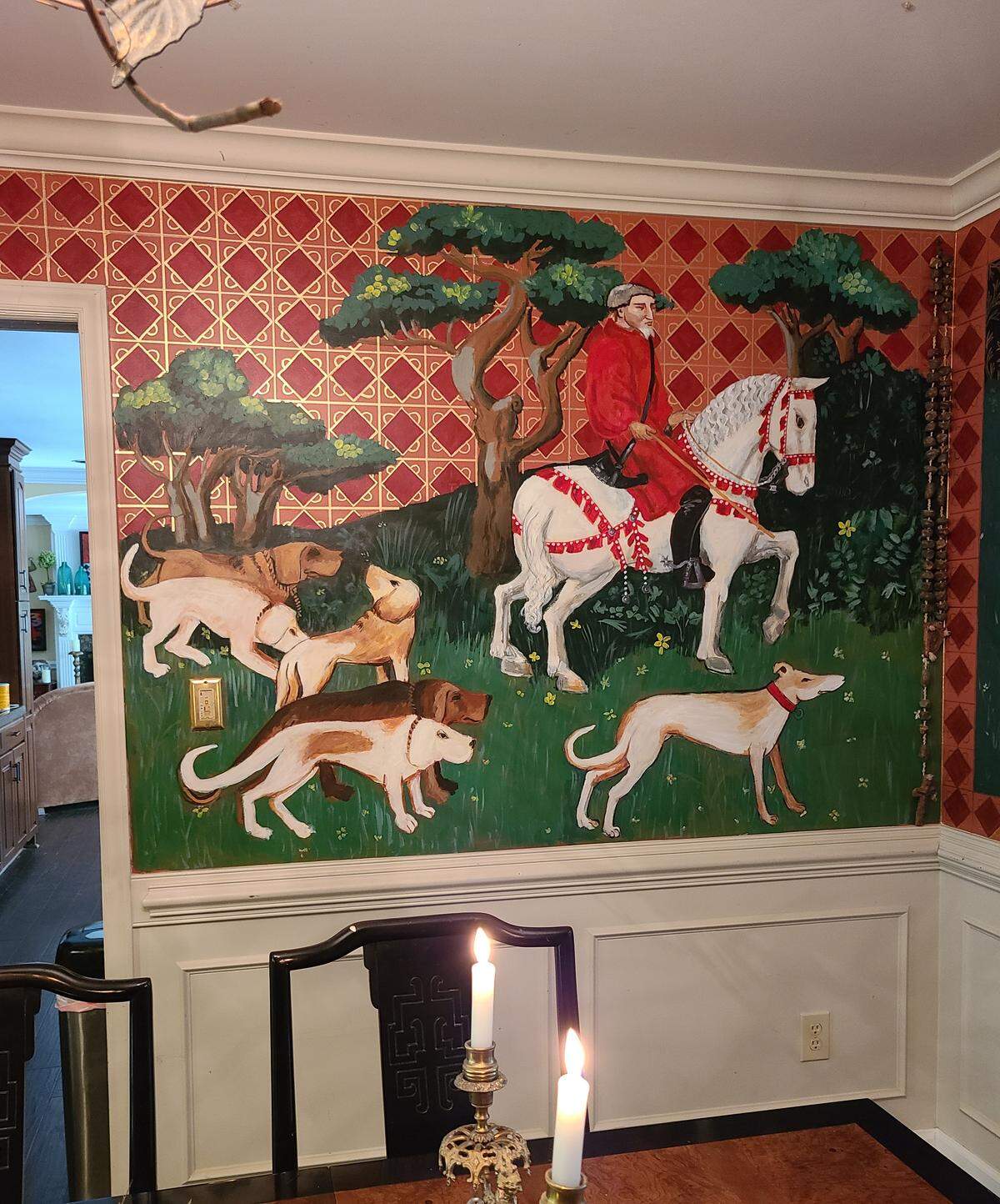 Painting a mural in her dining room was a way for Emily Andress to honor her grandmother, Katherine Williams, who had painted a mural in her West Virginia home. A woman of incredible artistic talent, Andress said her grandmother, had she been born in a different time, may have made a career as an artist.