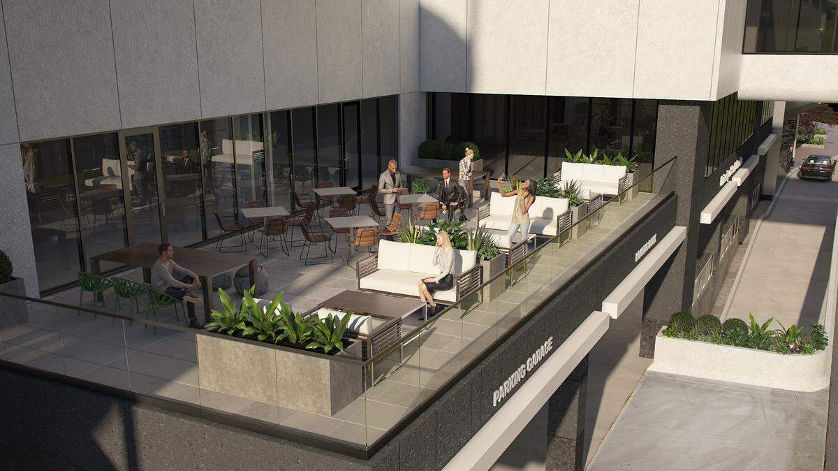 Rendering of the renovated BB&T Center in uptown Charlotte