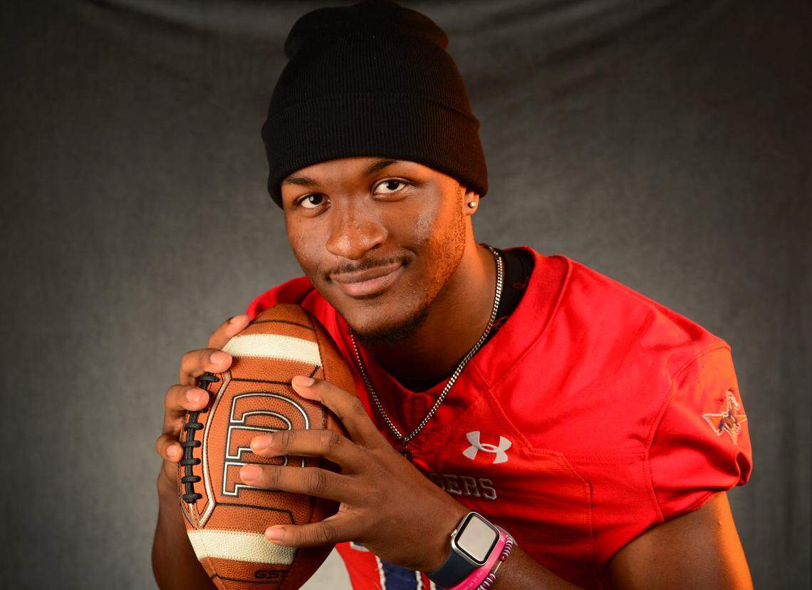 Providence Day School Chargers quarterback Zaid Lott on Tuesday, December 9, 2025.