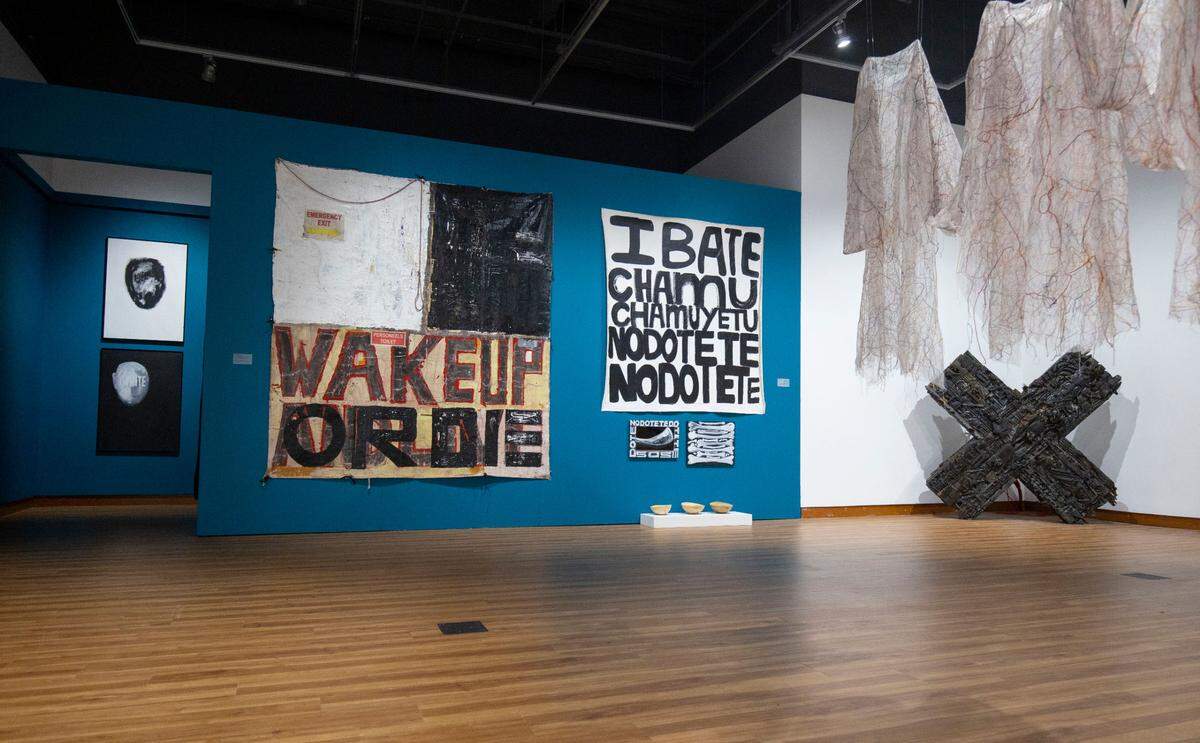 The Harvey B. Gantt Center for African-American Arts + Culture’s “Inter | Sectionality” exhibit showcases 25 artists from 17 countries addressing topics such as social justice.