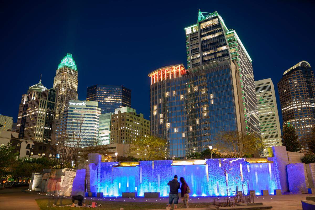 Kimpton Tryon Park Hotel on April 3, 2020, during the COVID-19 pandemic.
