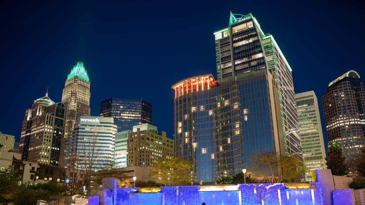 Kimpton Tryon Park Hotel on April 3, 2020, during the COVID-19 pandemic.